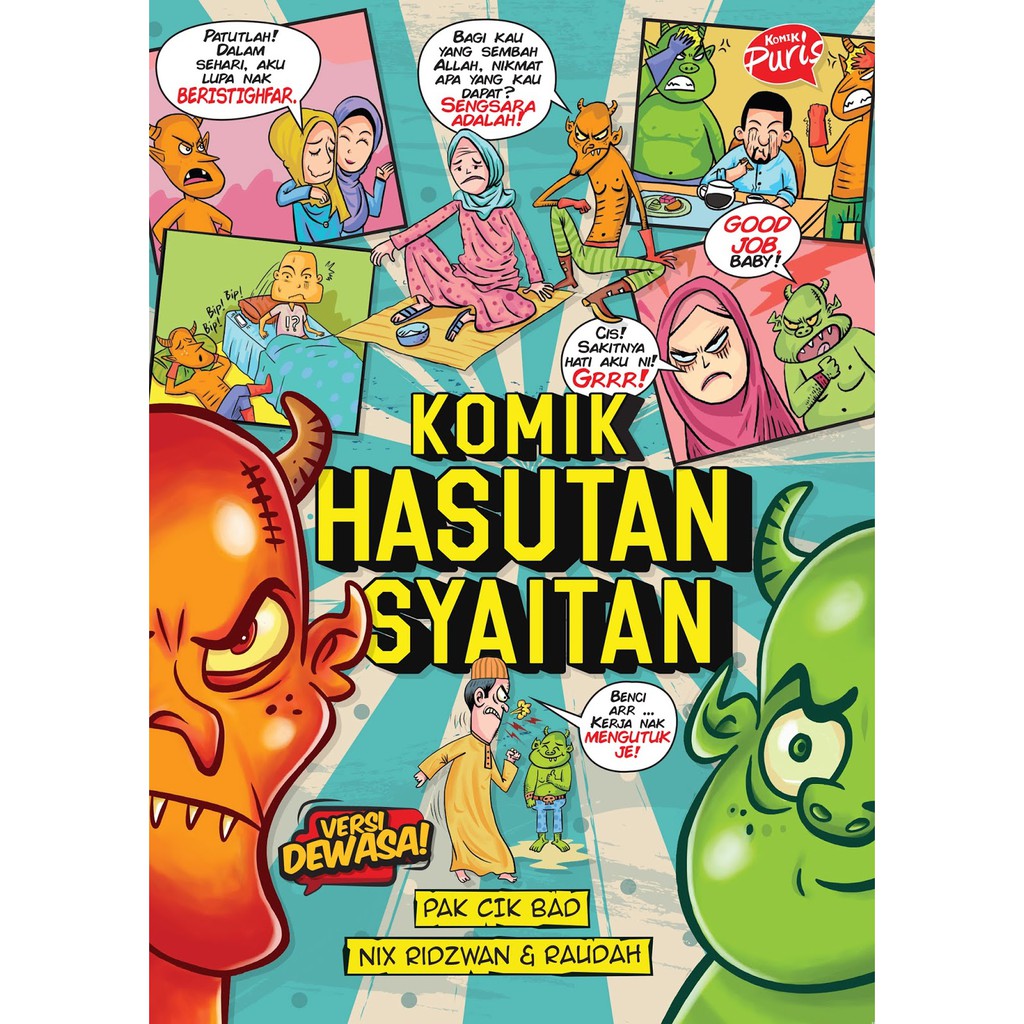 💥Komik Hasutan Syaitan💥 | Pakcik Bad & Nix Ridzwan & Raudah | Shopee ...