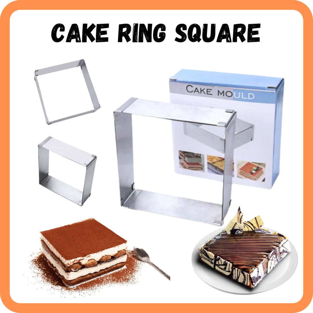 Adjustable Cake Ring Square Mousse Stainless Steel/Baking Cake Ring