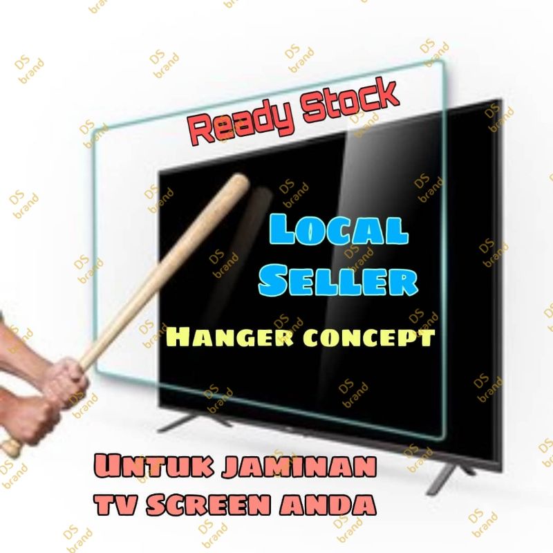 Acrylic TV Screen & Monitor / Led / Lcd / Smart Tv Protector Concept Hanger. Shopee Malaysia