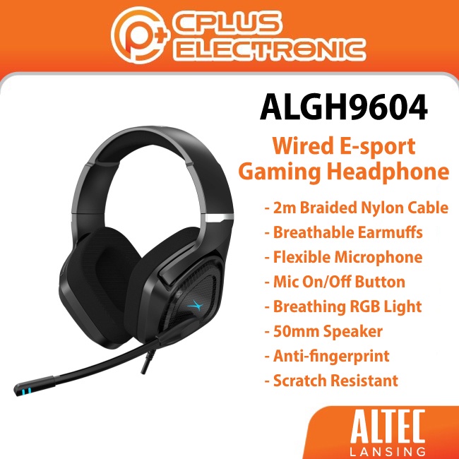 Altec Lansing ALGH9604 Wired E sport Gaming Headphone Microphone