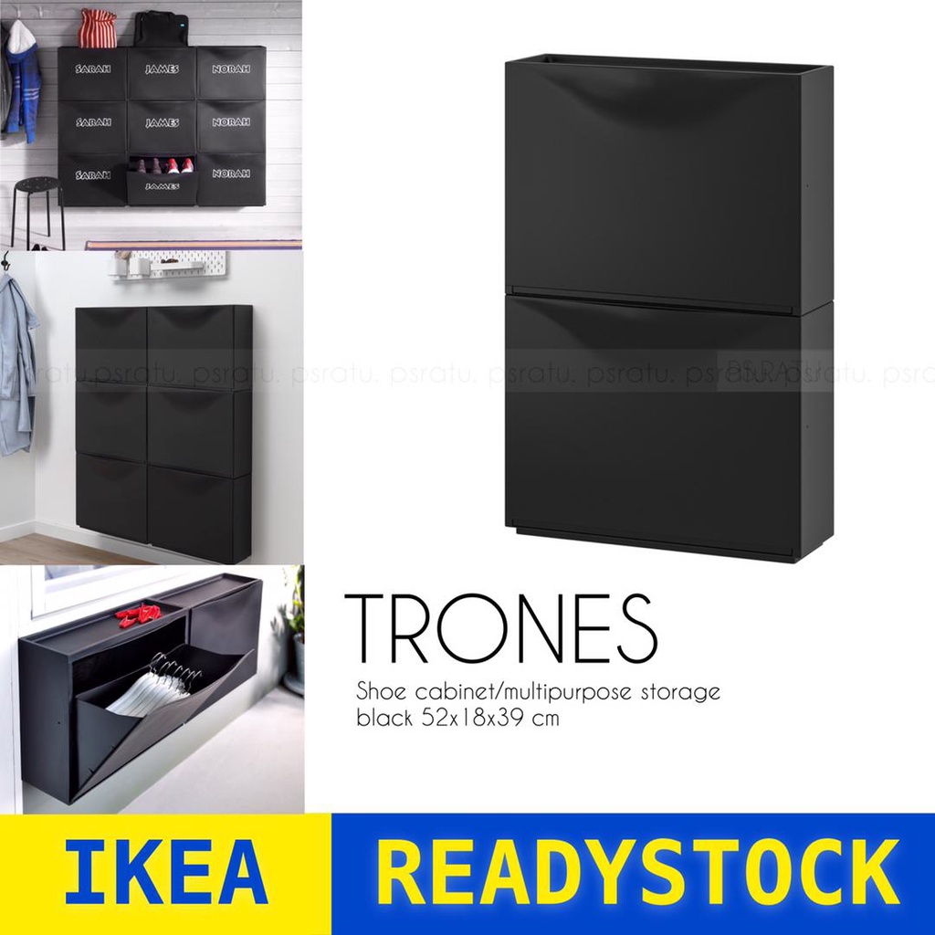 Trones Shoe Storage Black Matttroy