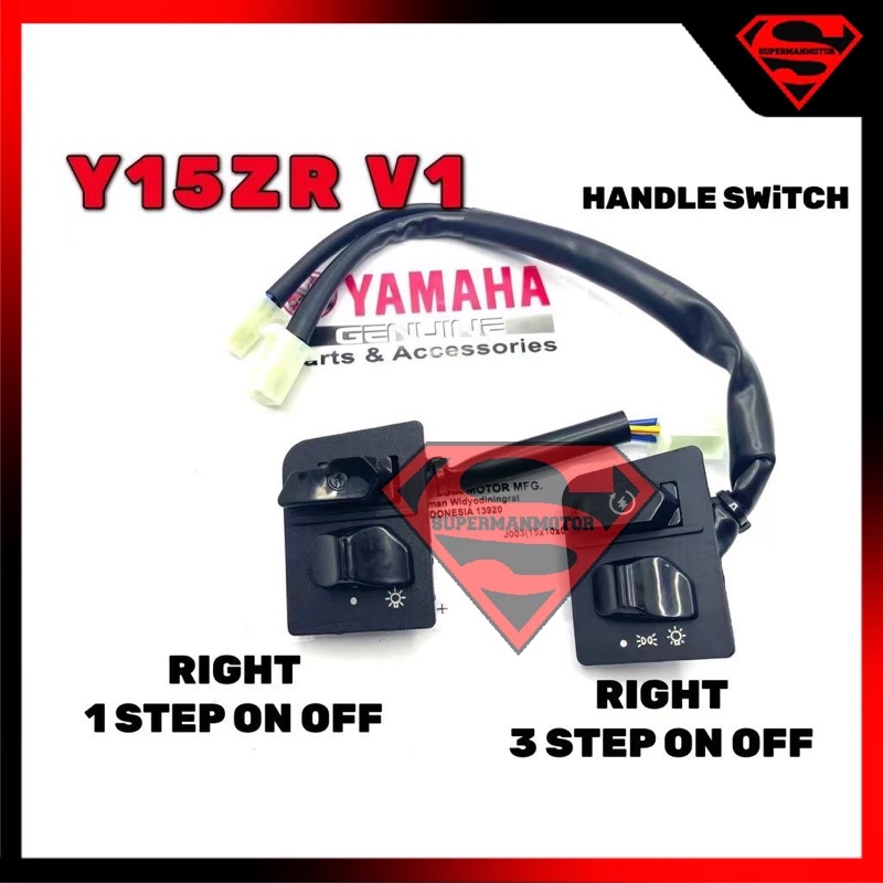 HANDLE SWITCH RIGHT R/H YAMAHA Y15ZR Y15 V1 ON / OFF ORIGINAL YAMAHA ...