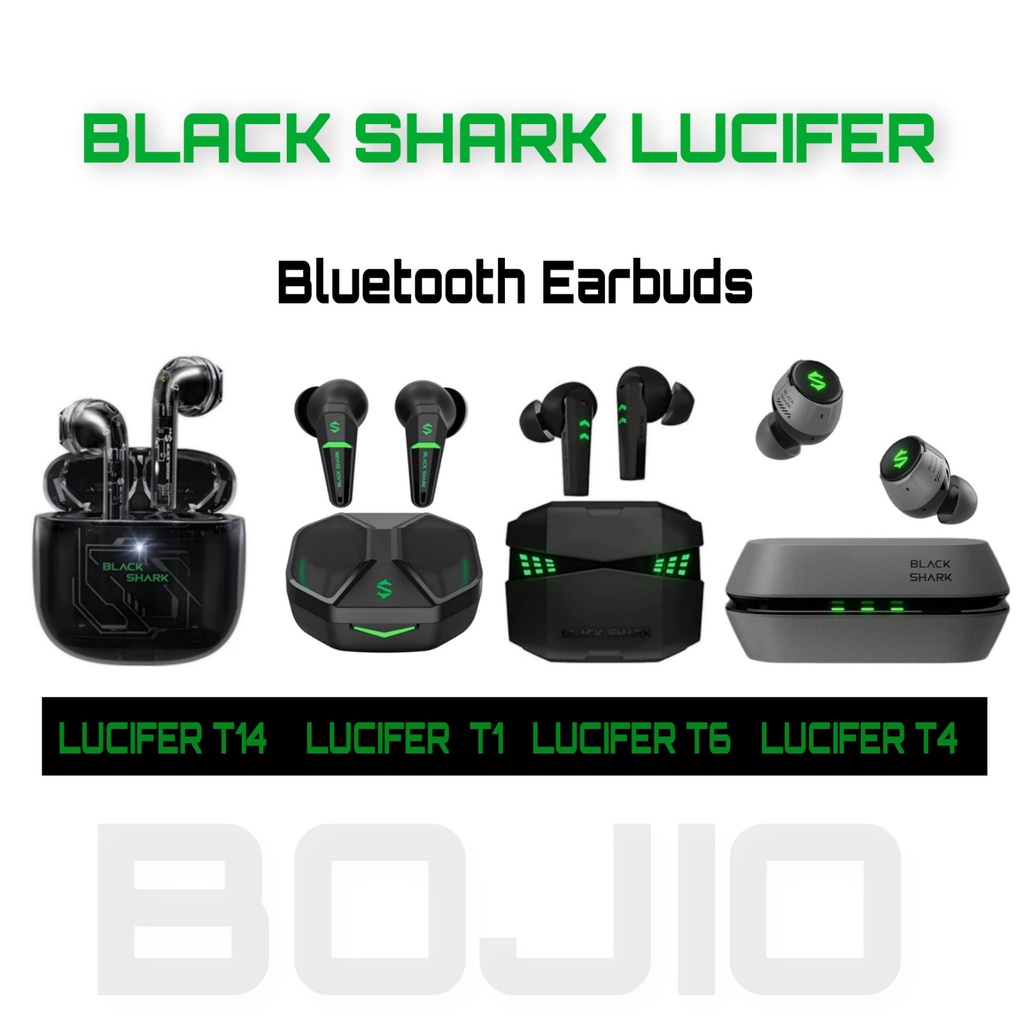 Black discount shark earbuds