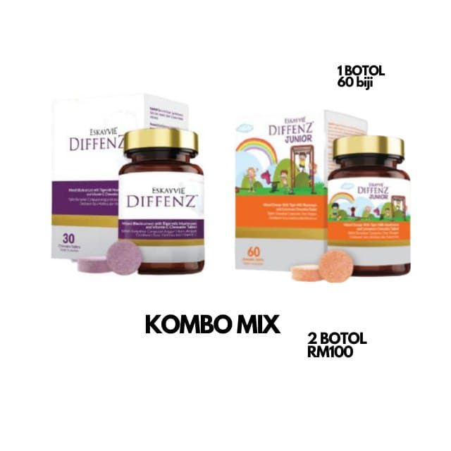 ADEMI Diffenz Eskayvie Diffenz Junior Vitamin C D Pak Nil Kids ...