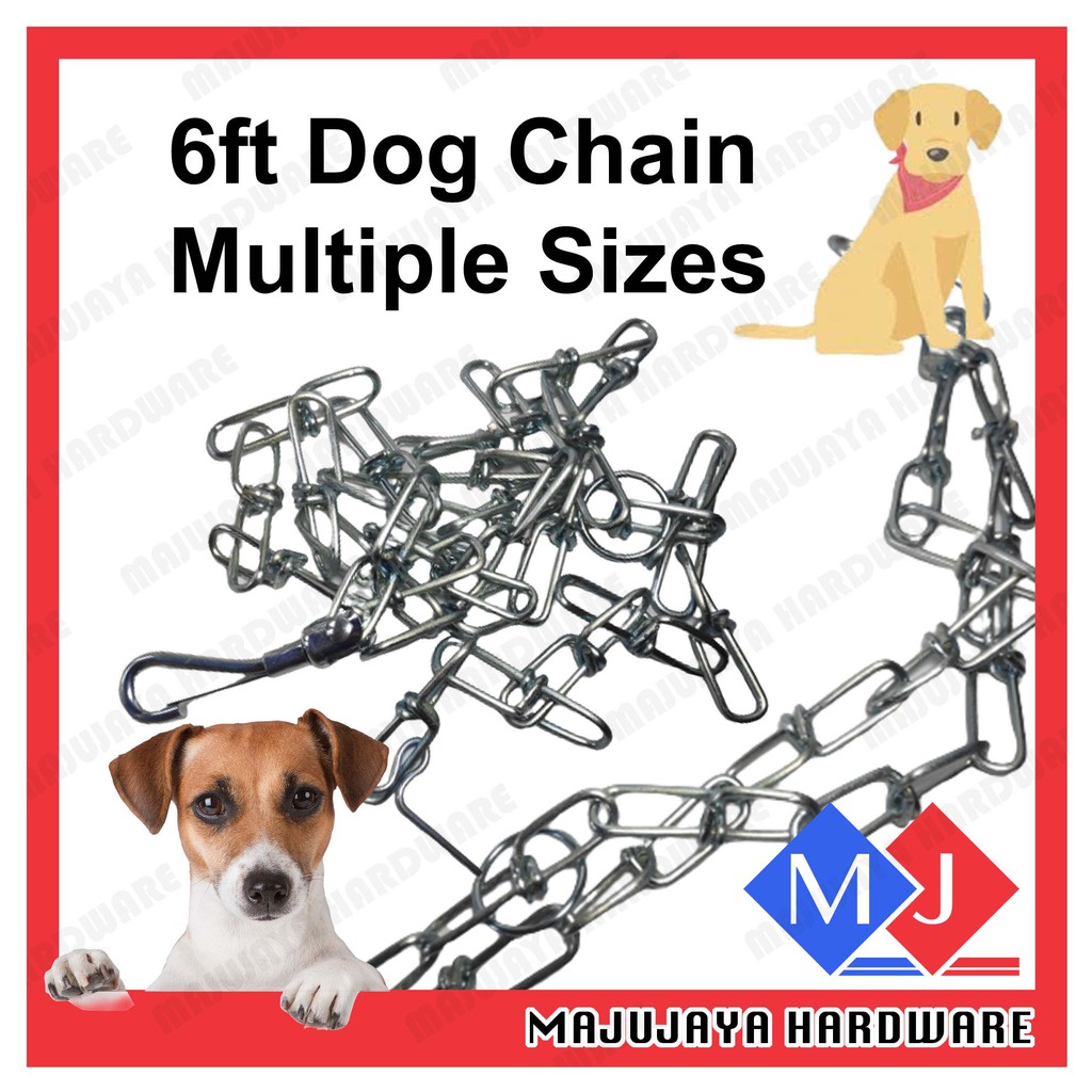 6ft NEKEN Heavy Duty Animal Chain Dog Chain Leash Anti Chew Metal Basic Leads Shopee Malaysia