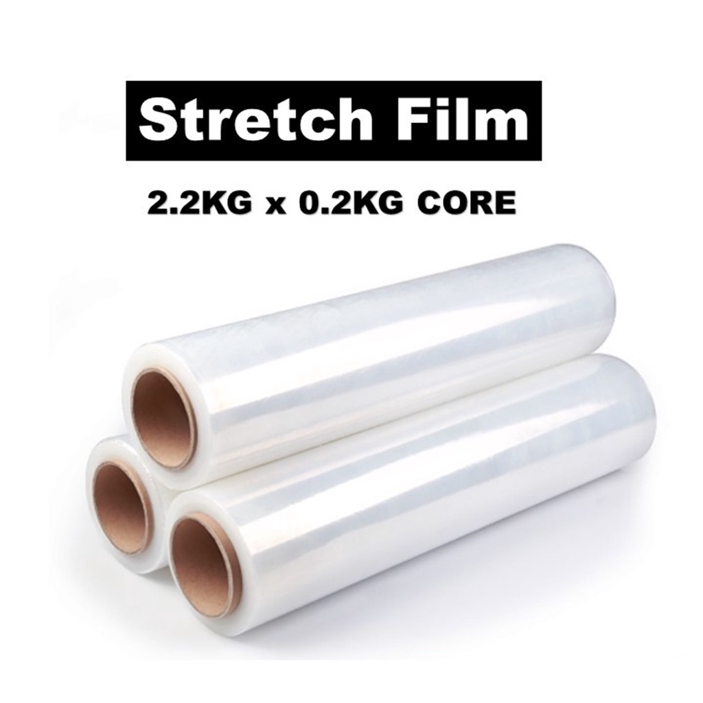 STRETCH FILM 2.2KG X 500MM TRANSPARENT Wrapping Plastic Pallet Balut ...