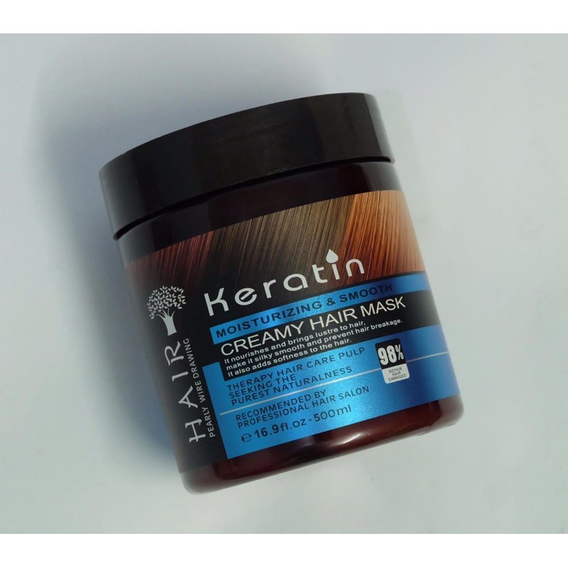 KERATIN MOISTURIZING SMOOTH HAIR MASK 500 ml KERATIN TREATMENT