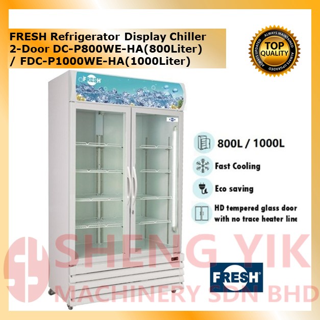 Shengyik FRESH Refrigerator Display Chiller 2Door DCP800WEHA