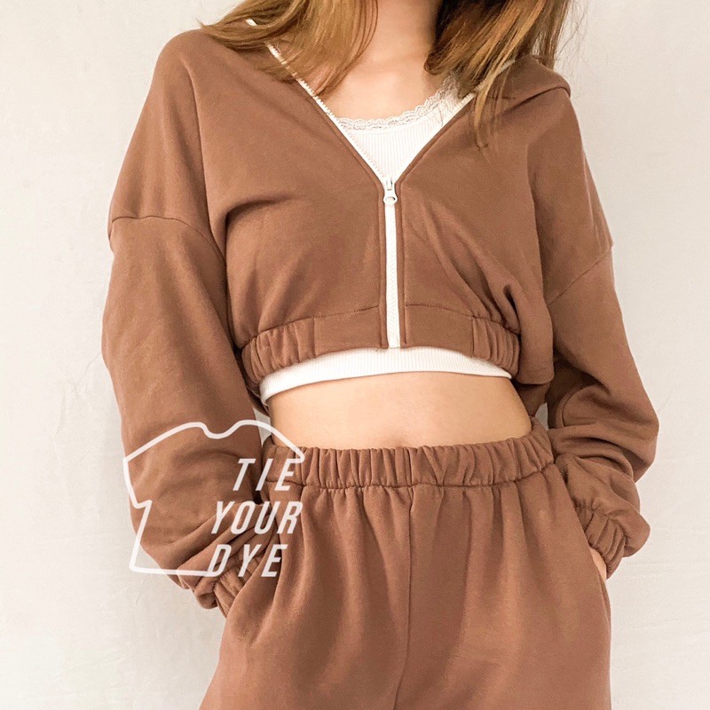 Shopee crop clearance top jacket