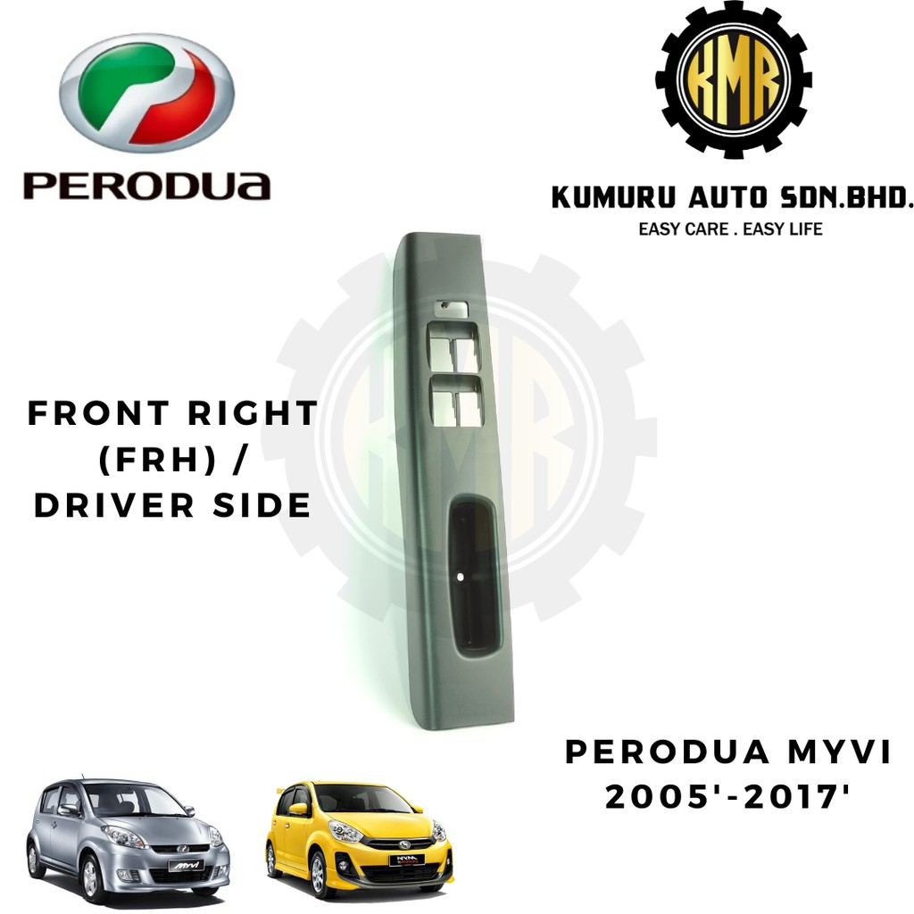 Pc Original Perodua Power Window Main Switch Panel Cover Perodua Myvi Se Se Old