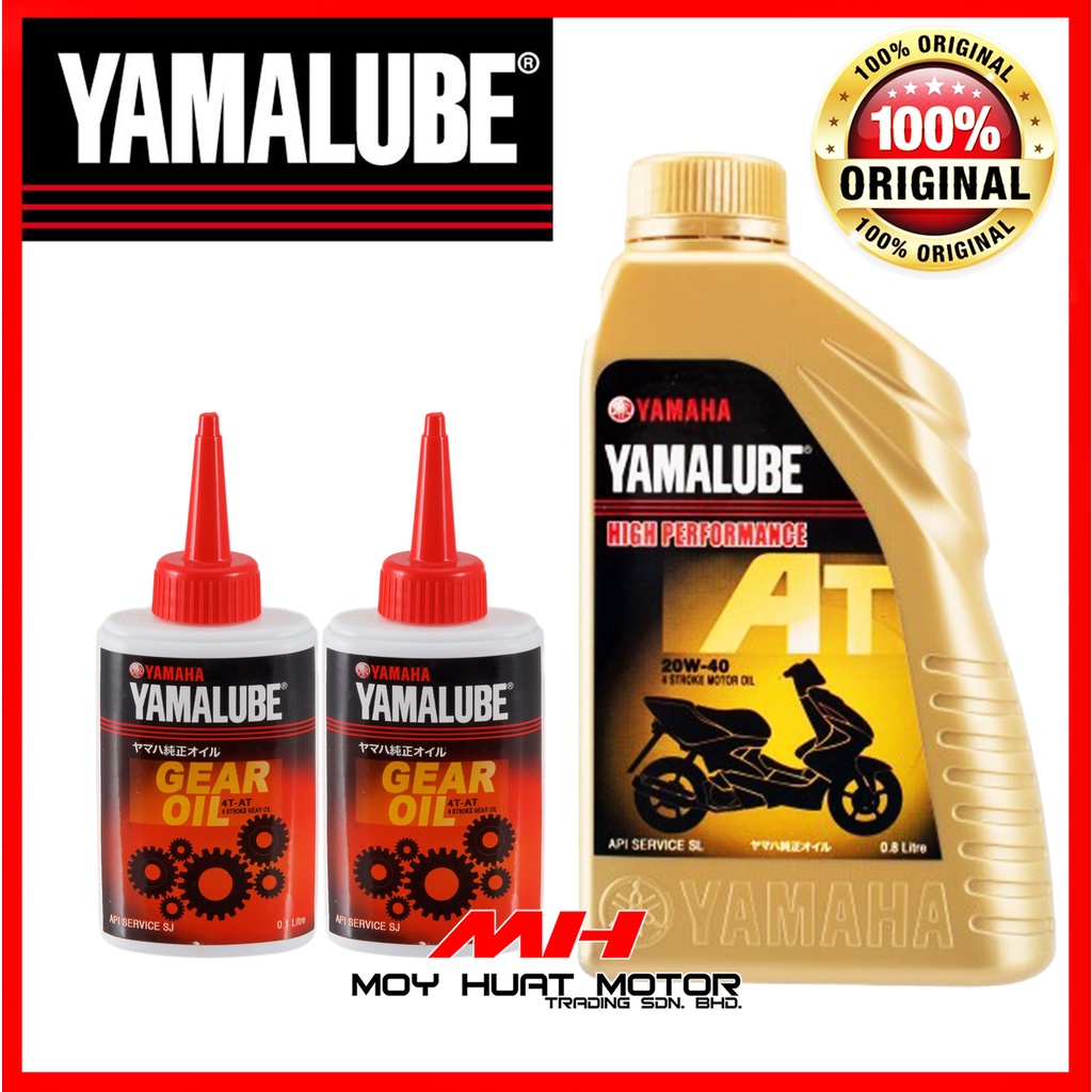100 Original Yamalube Product / QR SCAN / YAMAHA AT MINERAL 20W40