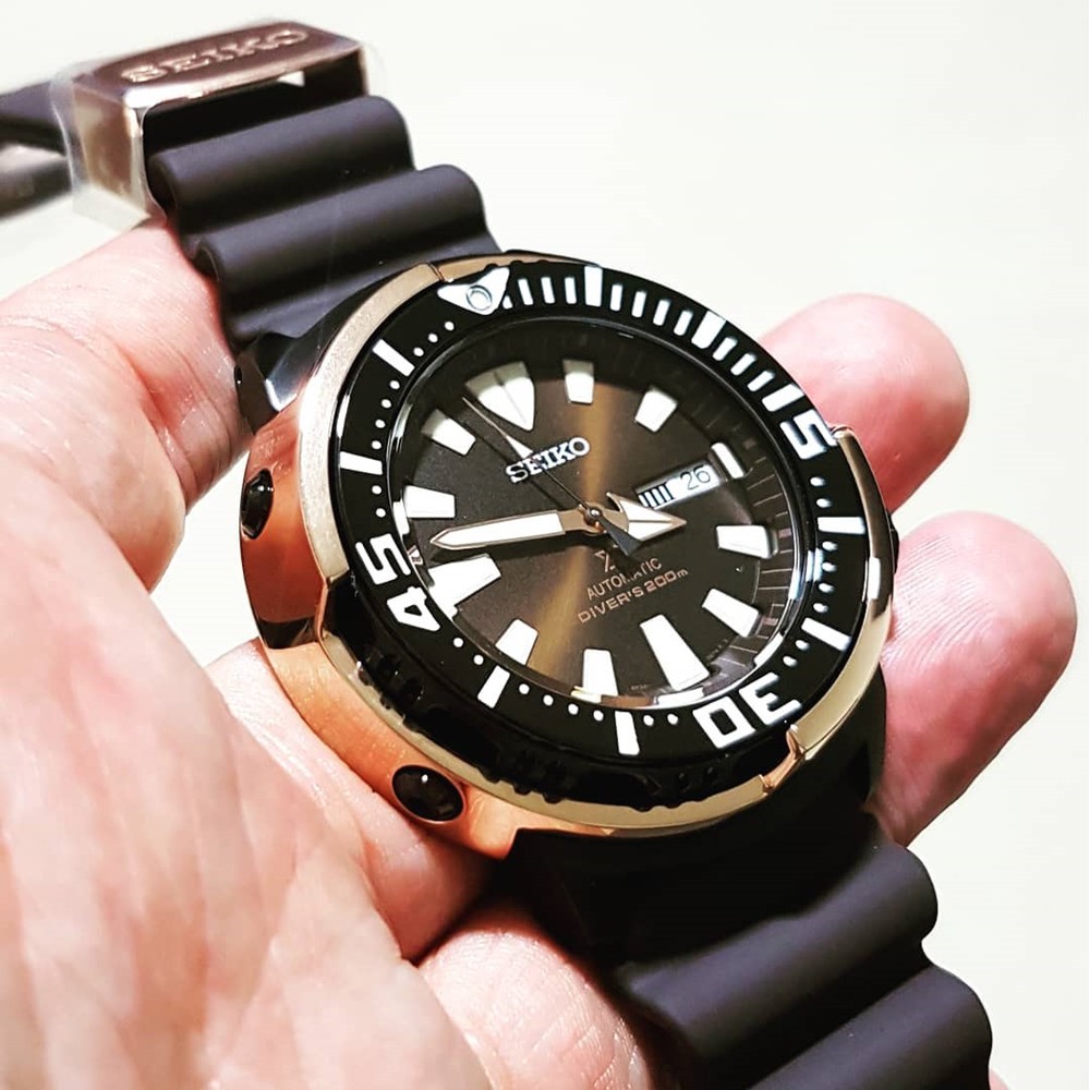 SEIKO SRPD14K1 Prospex Men s Baby Tuna Diver Automatic Rose Gold