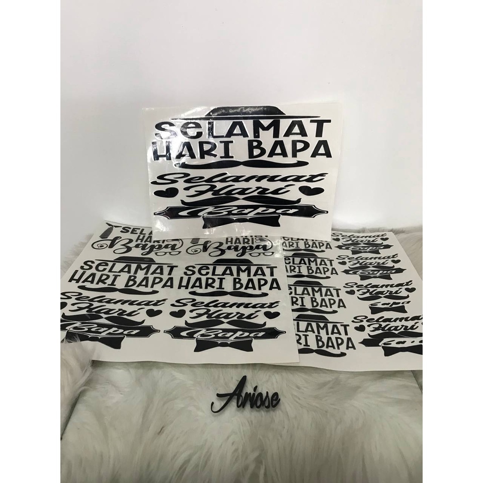 [Murah Berkualiti] 1 PCS SELAMAT HARI BAPA Sticker Balloon Size Minimum ...