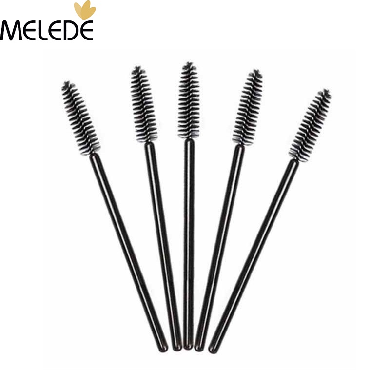 MELEDE 50Pcs Disposable Mascara Brushes Bendable Wands Eyes Makeup Brushes Eyelashes Shopee