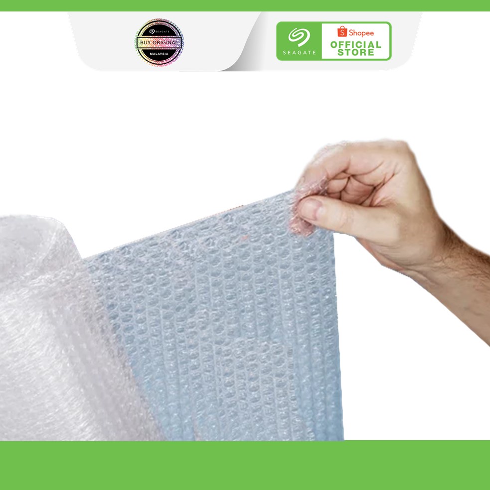 Premium Double Layer Bubble Wrap Extra Protection for Seagate Products