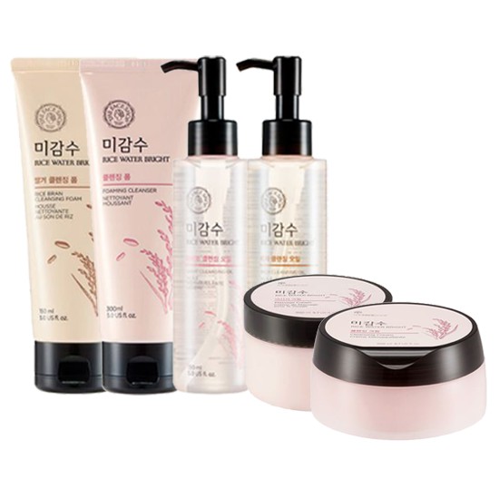 THE FACE SHOP Rice Water Bright Cleansing Foam / Bran Cleansing Foam