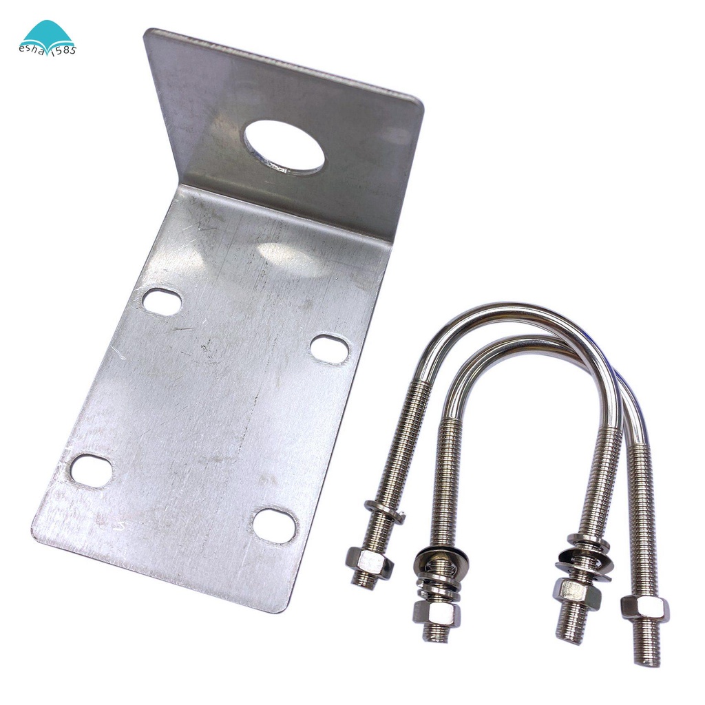 Stainless Steel Antenna Mount Bracket with U Style Bolts for Ham UHF