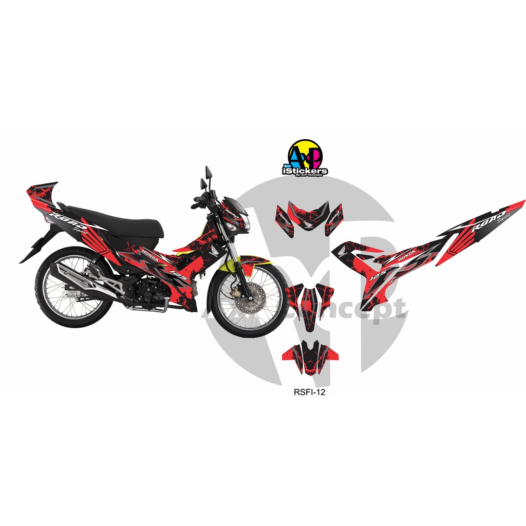 Honda RS125 FI Decal Kit RSFI-12 | Shopee Malaysia