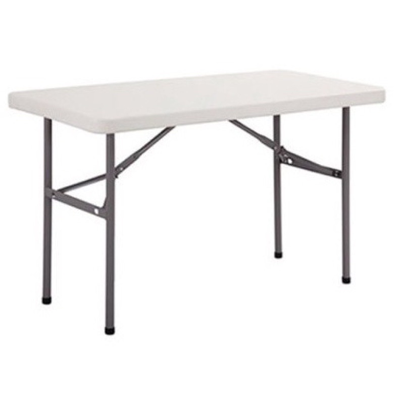 4FT Heavy Duty Outdoor Folding Table Outdoor Event Resin Folding