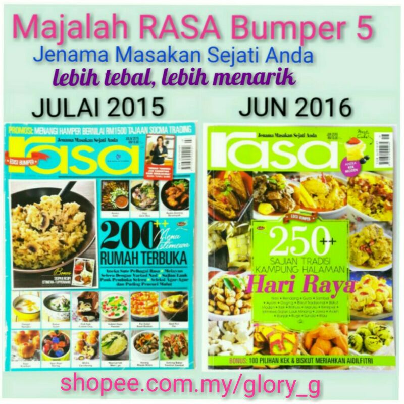 Majalah RASA Edisi Bumper 5-preloved | Shopee Malaysia
