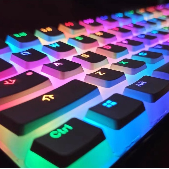 YMDK Carbon Blank 60 87 104 Keycaps Spessore PBT OEM Profile Keycap per