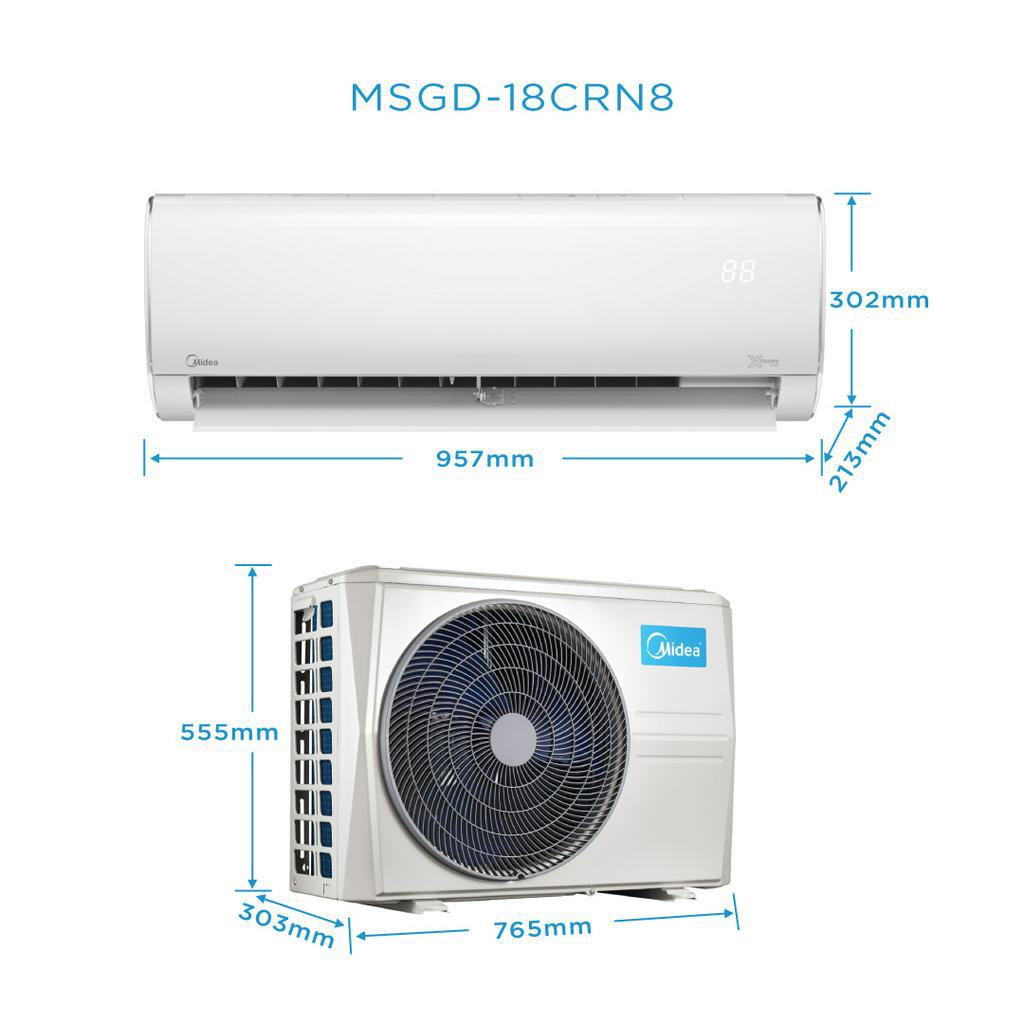 Midea 20hp Msgd12crn8 Xtreme Dura R32 Non Inverter Air Conditioner Aircond 8161