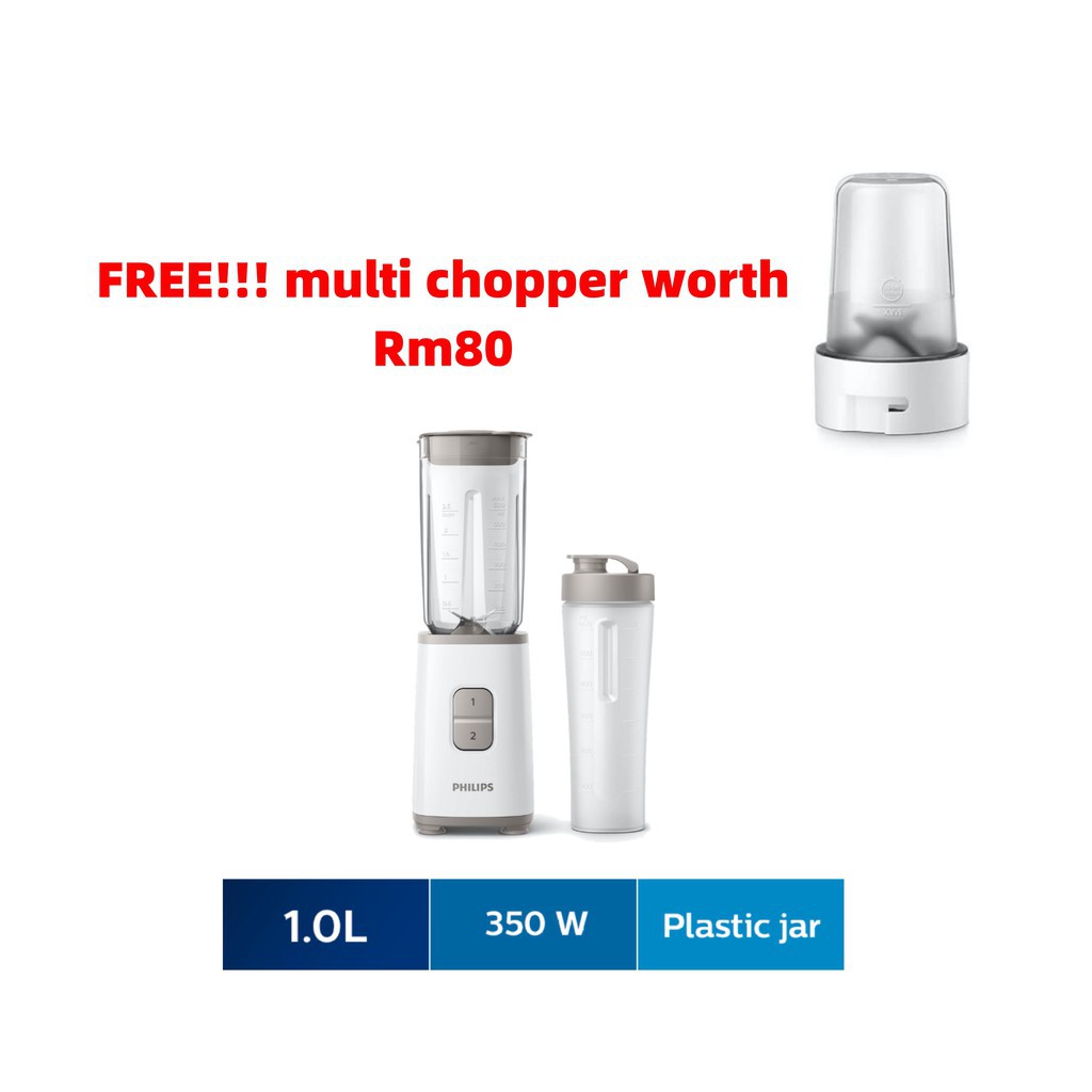 j/x Philips Mini Blender, OntheGo Tumbler HR2602/01 with free multi