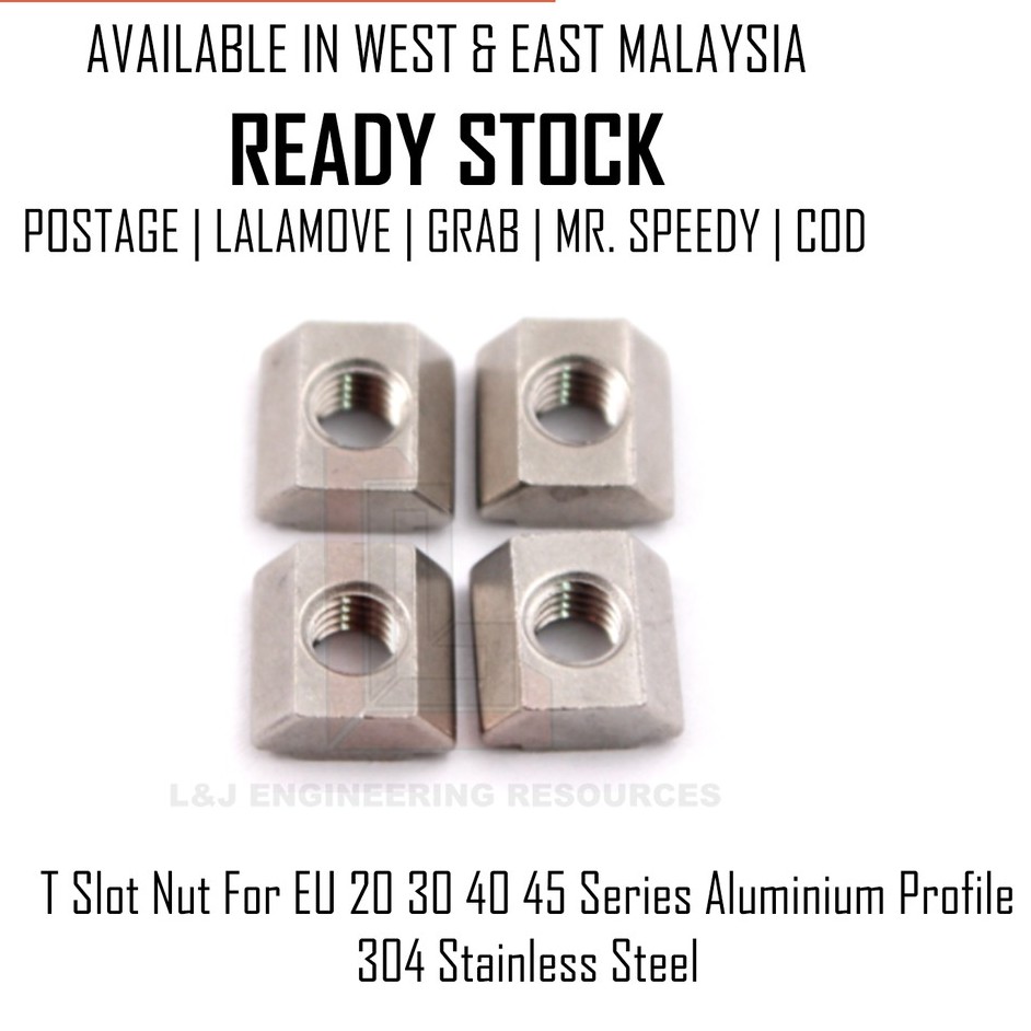 T-Slot Nut / Sliding Slot For EU 20 30 40 45 Series Aluminium Profile ...