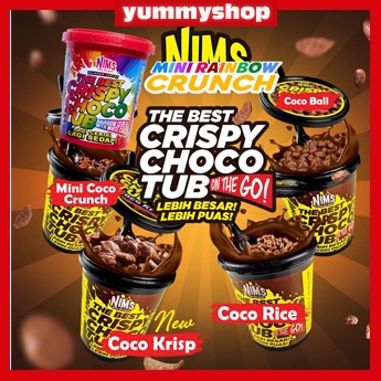 CHOCOLATE CRISPY CHOCO TUB NIMS CHOCO JAR Delicious Halal