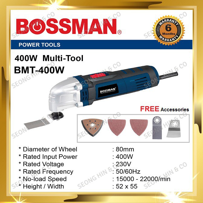 BOSSMAN BMT400W Multi Tool / Multi Cutter 400W | Shopee Malaysia