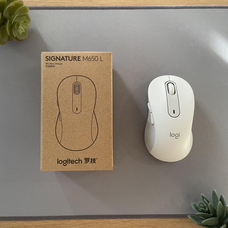 (Rare) Logitech Signature M650L Wireless Bluetooth Mouse (White ...