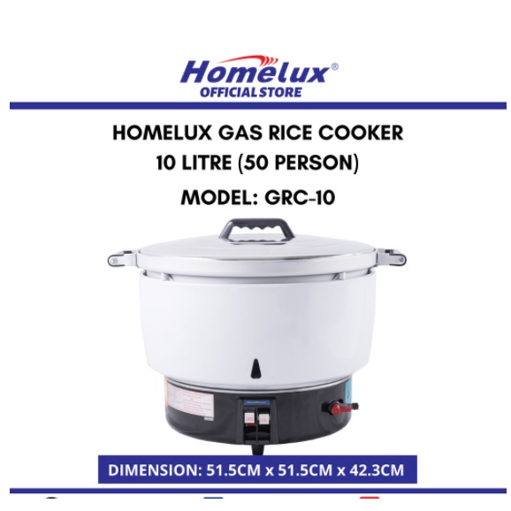 Commercial Gas Rice Cooker HGRC-10 dan HGRC-15 Deepfryer Gas Heavy duty ...