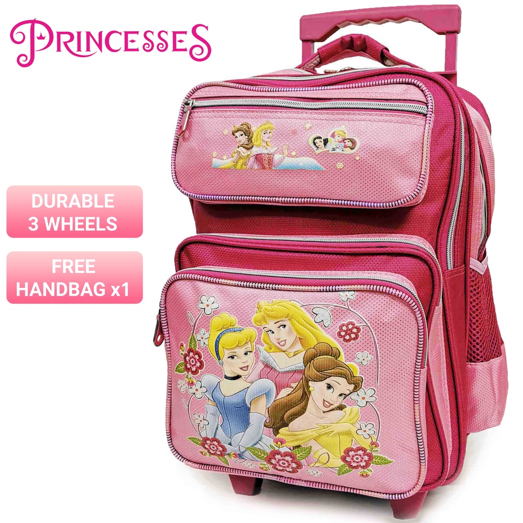 Disney princess clearance trolley school bags