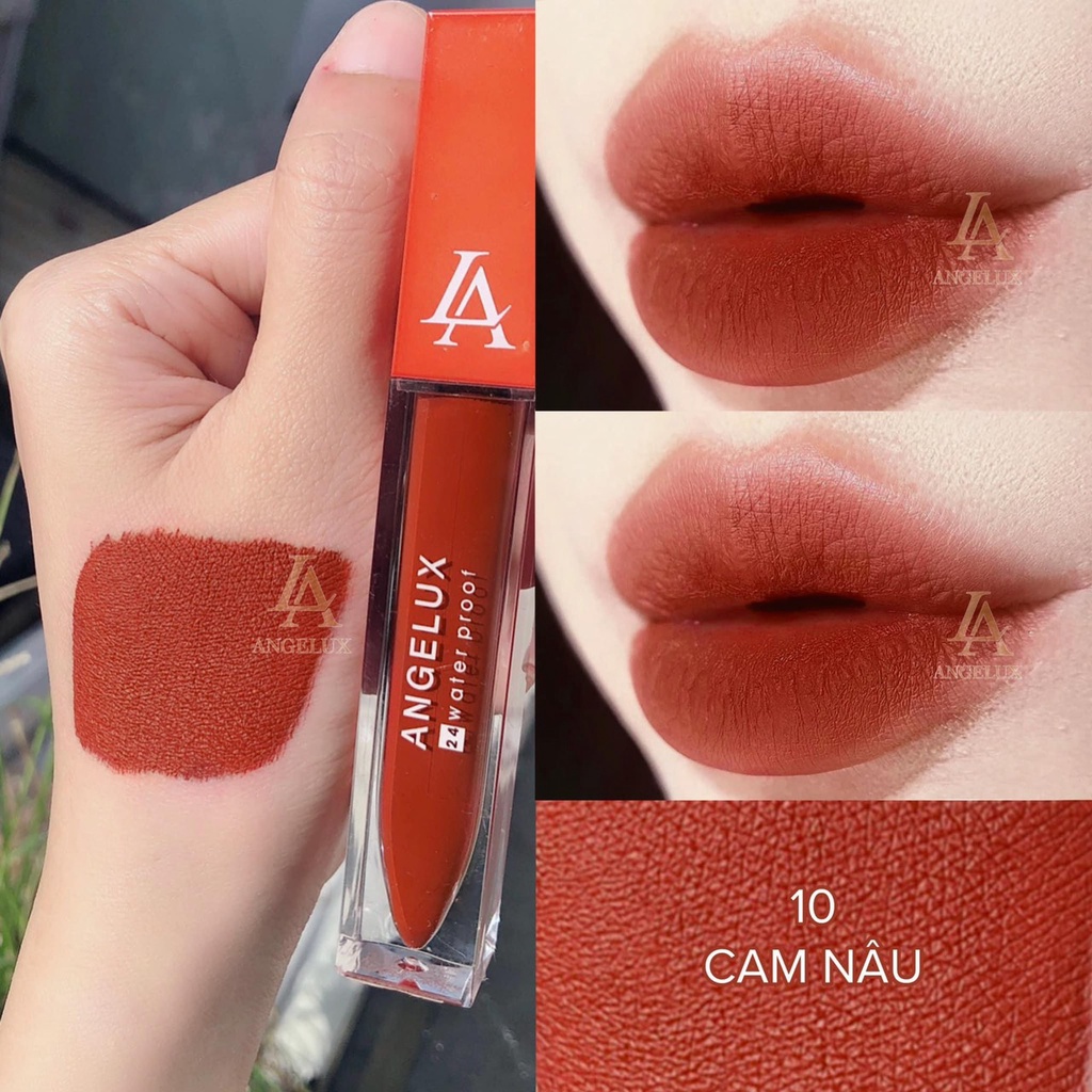 ANGELUX Super Matte Lipstick 2022, No. 1 New Waterproof, Anti-Slip ...