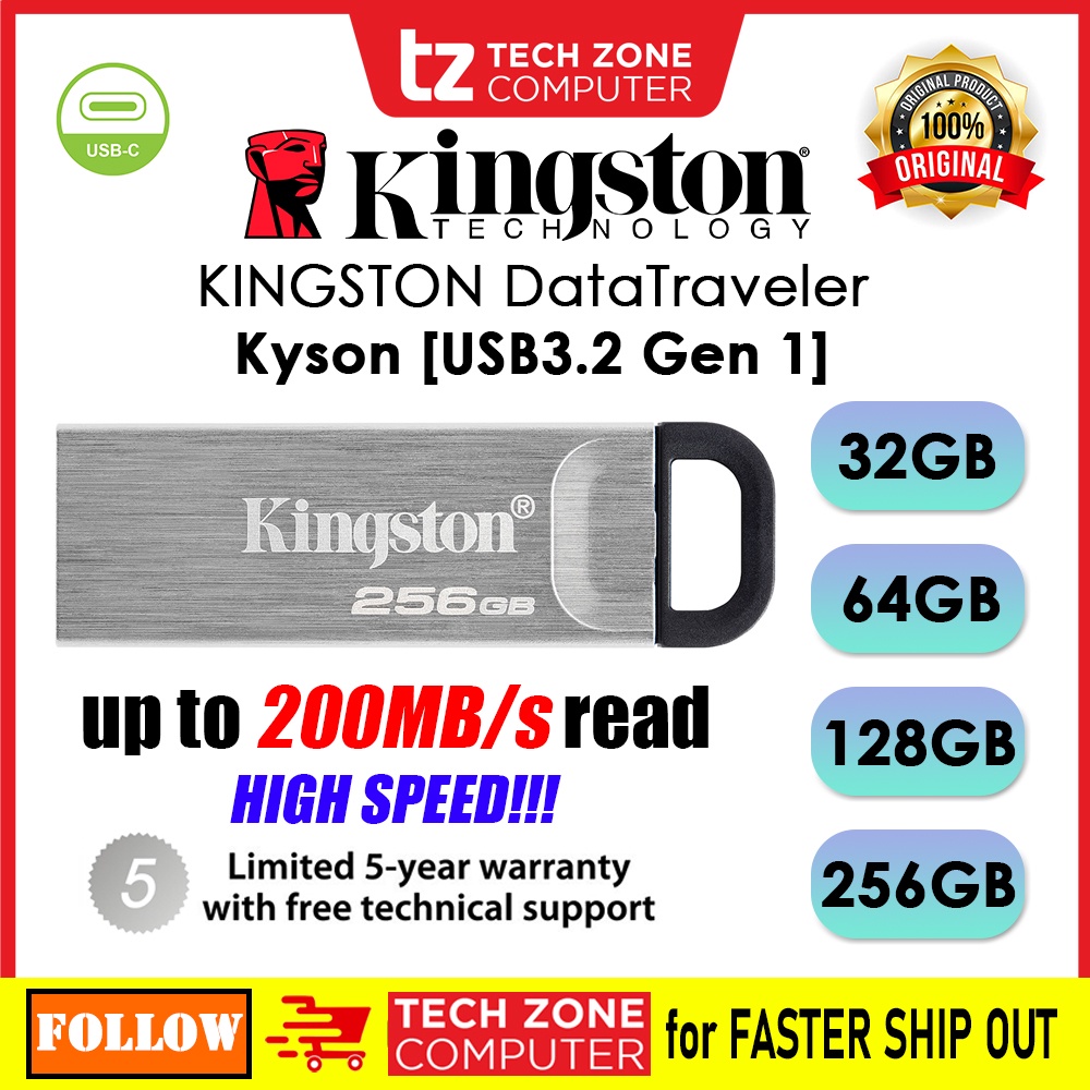 Kingston DataTraveler Kyson DTKN USB High Performance Pendrive (32GB ...