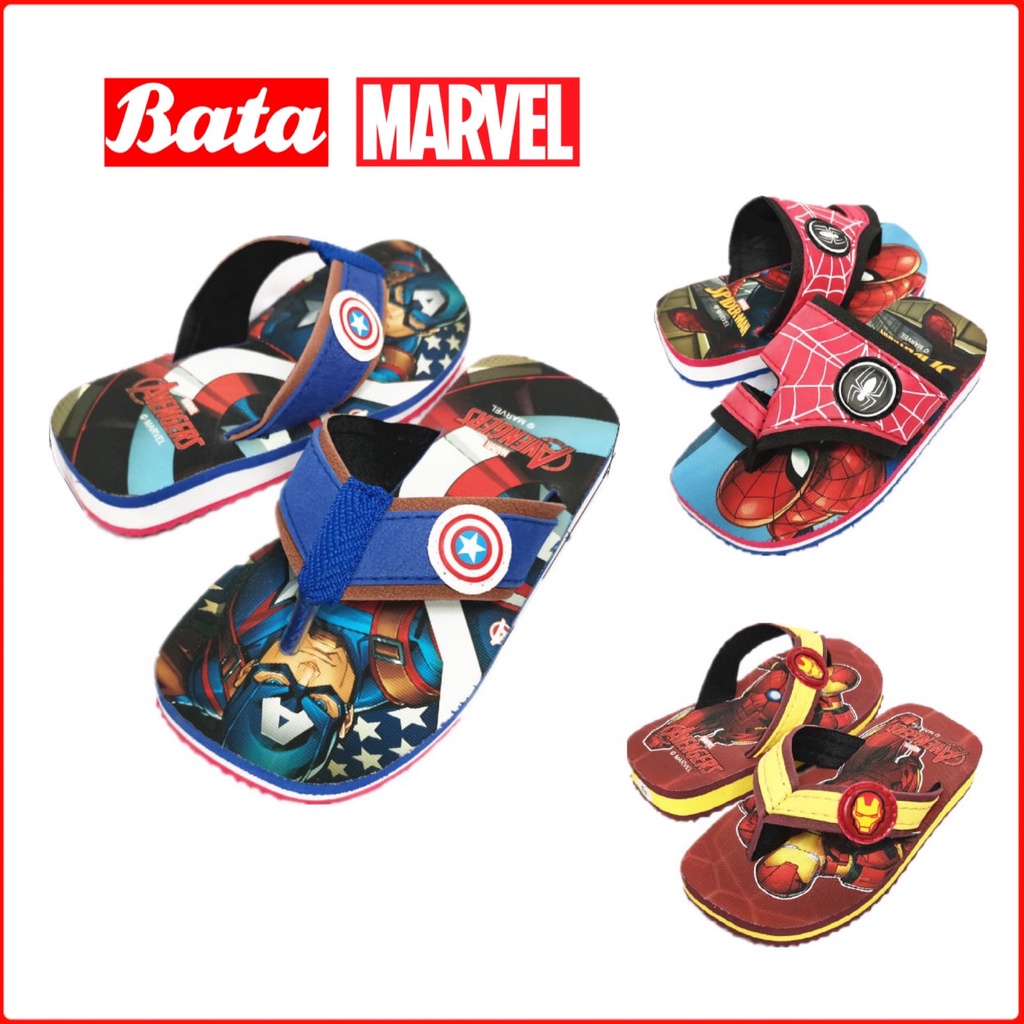 Ready Stock MARVEL Child Slipper Bata Size 9 1.5 Boy Slipper BT361 5844 SM 9842 CP Shopee Malaysia