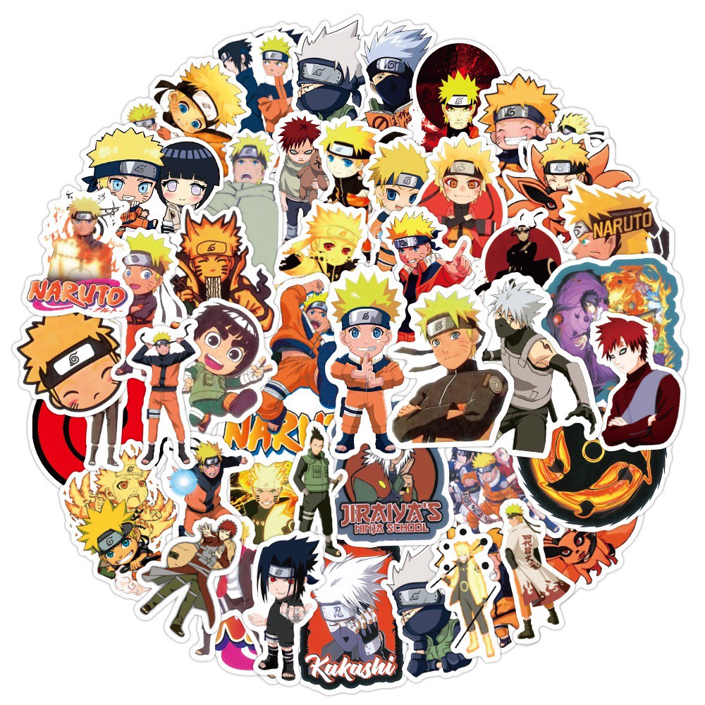 50 PCS Japan anime Naruto sasuke Stickers for Suitcase Luggage Laptop  Skateboard Motorcycle Decal DIY Decoration Toy | Shopee Malaysia