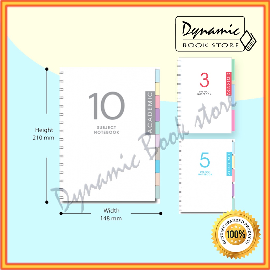 Buku Nota Premium Series Saiz A5 - 3 Subjek / 5 Subjek / 10 Subjek ...