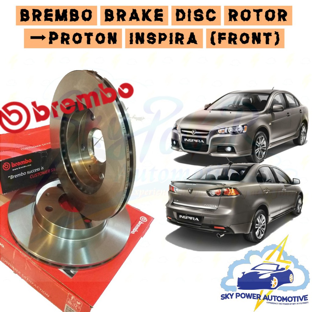 BREMBO PROTON INSPIRA / MITSUBISHI LANCER CY4A BRAKE DISC ROTOR (FRONT ...