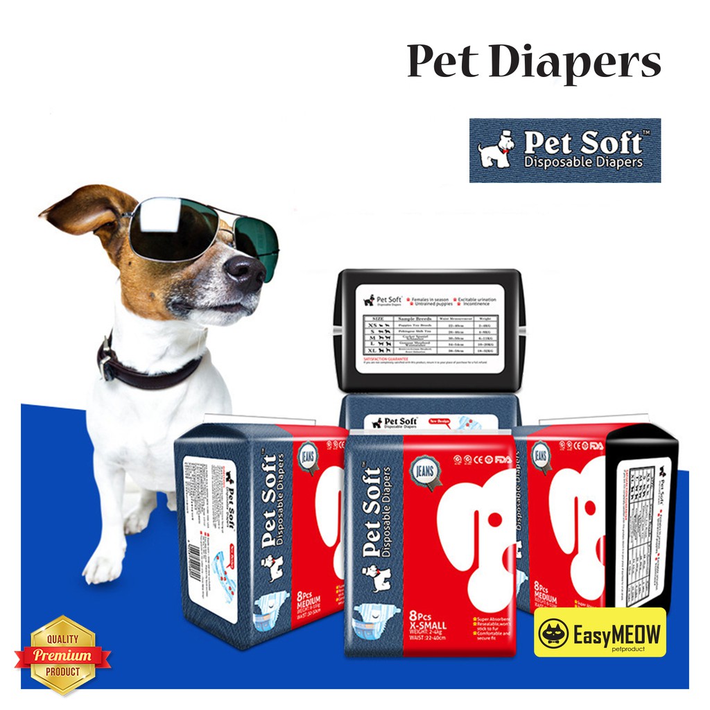 Pet soft hot sale diapers