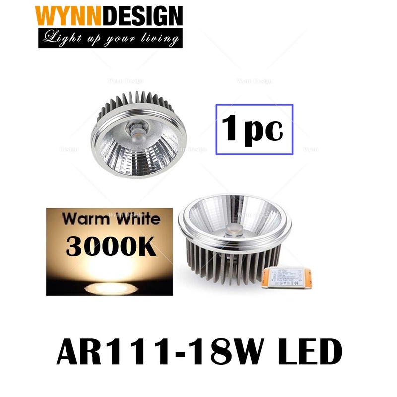 Wynn Design [AR111 LED Bulb] Spotlight Bulb [18W SIRIM] High Power ...