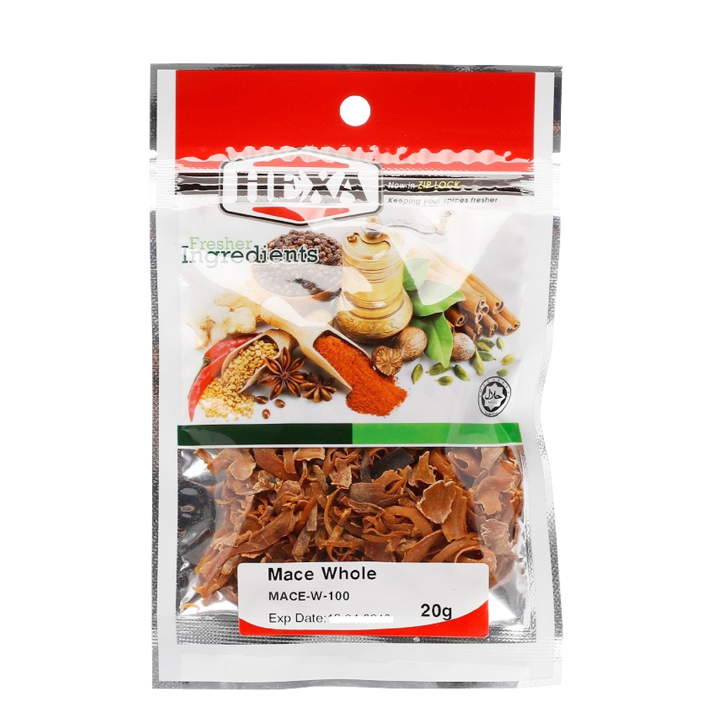 HEXA HALAL Mace Sliced 20gm Selaput Bunga Pala Shopee Malaysia