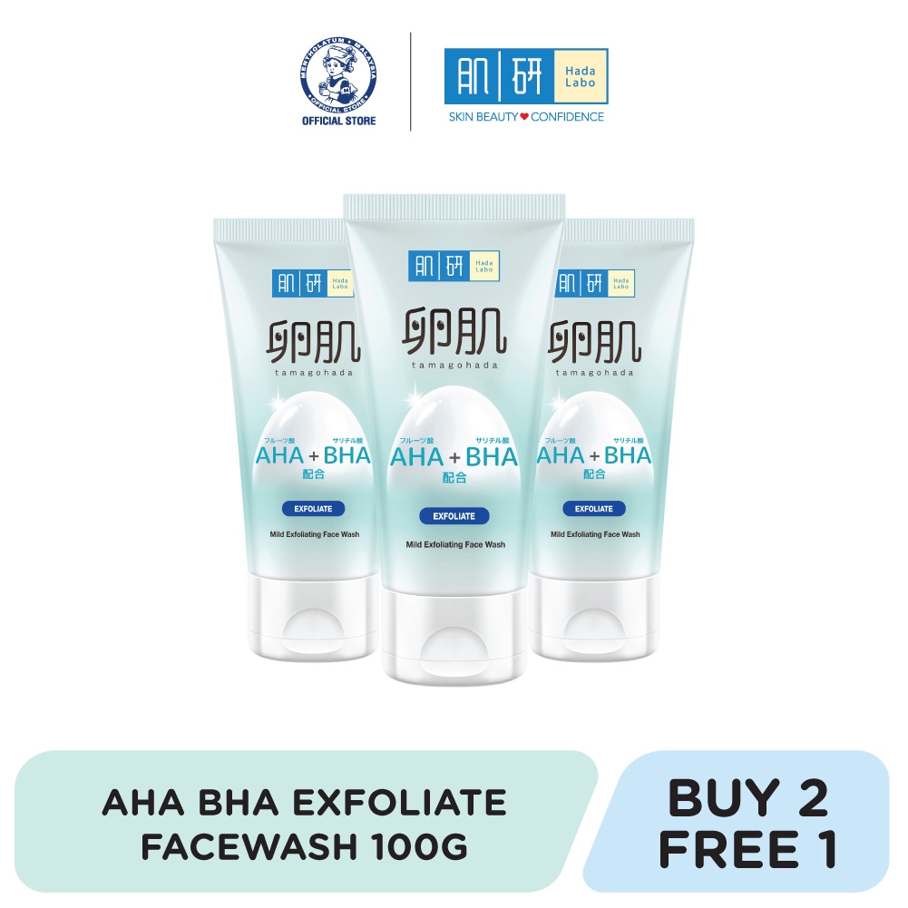B2F1 Hada Labo AHA BHA Exfoliating Face Wash 130g | Shopee Malaysia