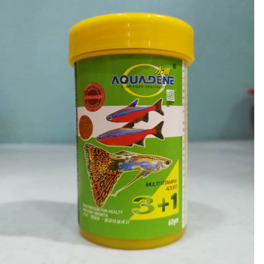 Aquadene micro pellet 3+1 60g | Shopee Malaysia