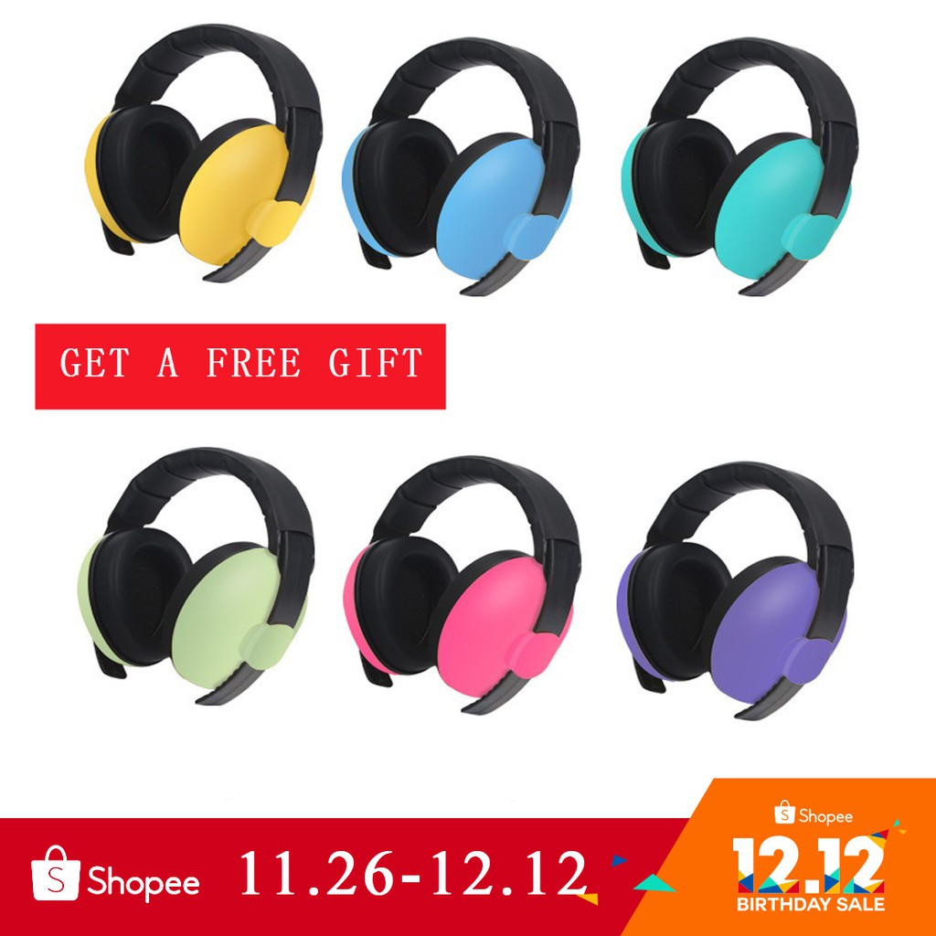 (Ready Stock)Baby Earmuffs Hearing Protection Ear Defenders Safety Ear Muffs for Newborn
