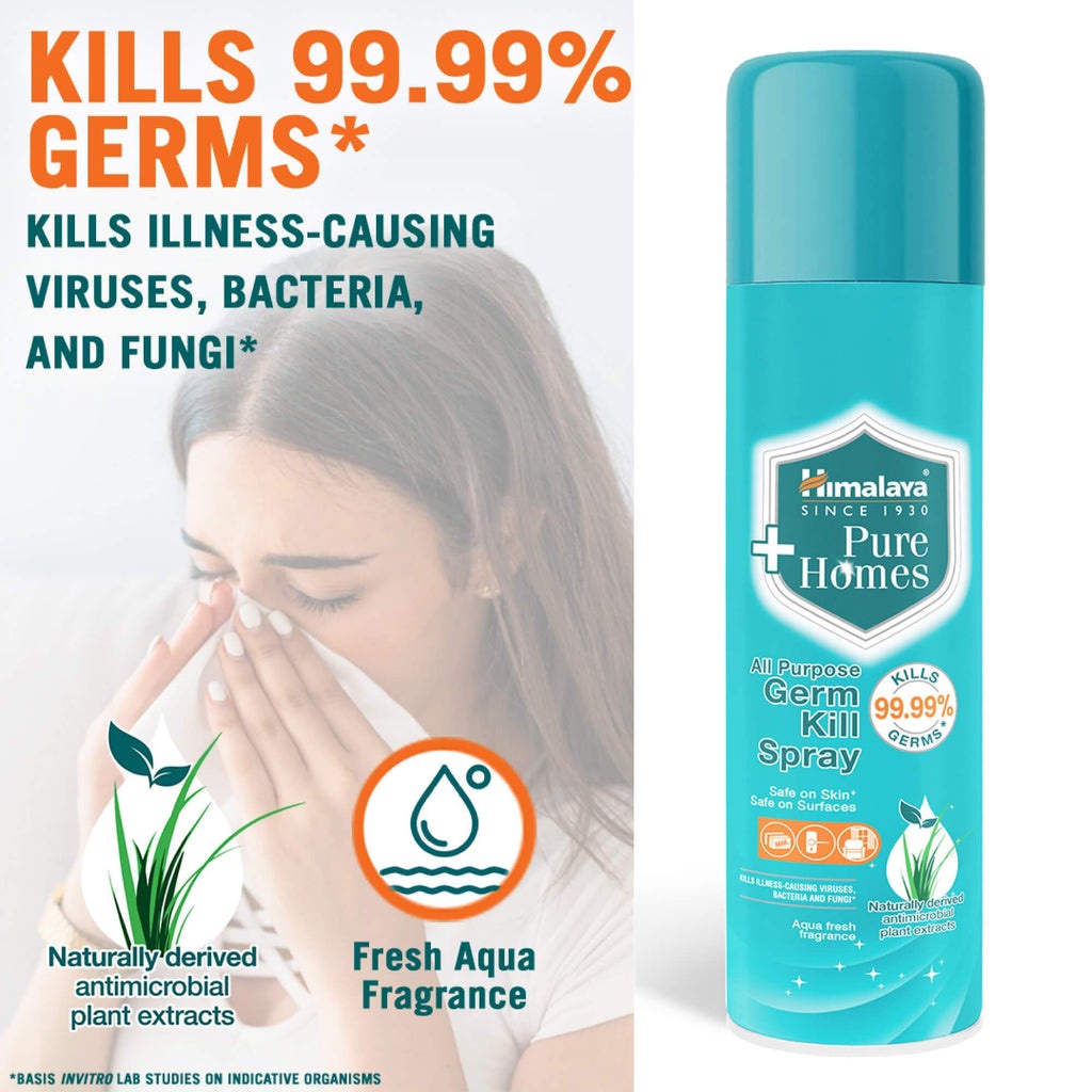 HIMALAYA Pure Homes All Purpose Germ Kill Spray 170ml (Kills Viruses