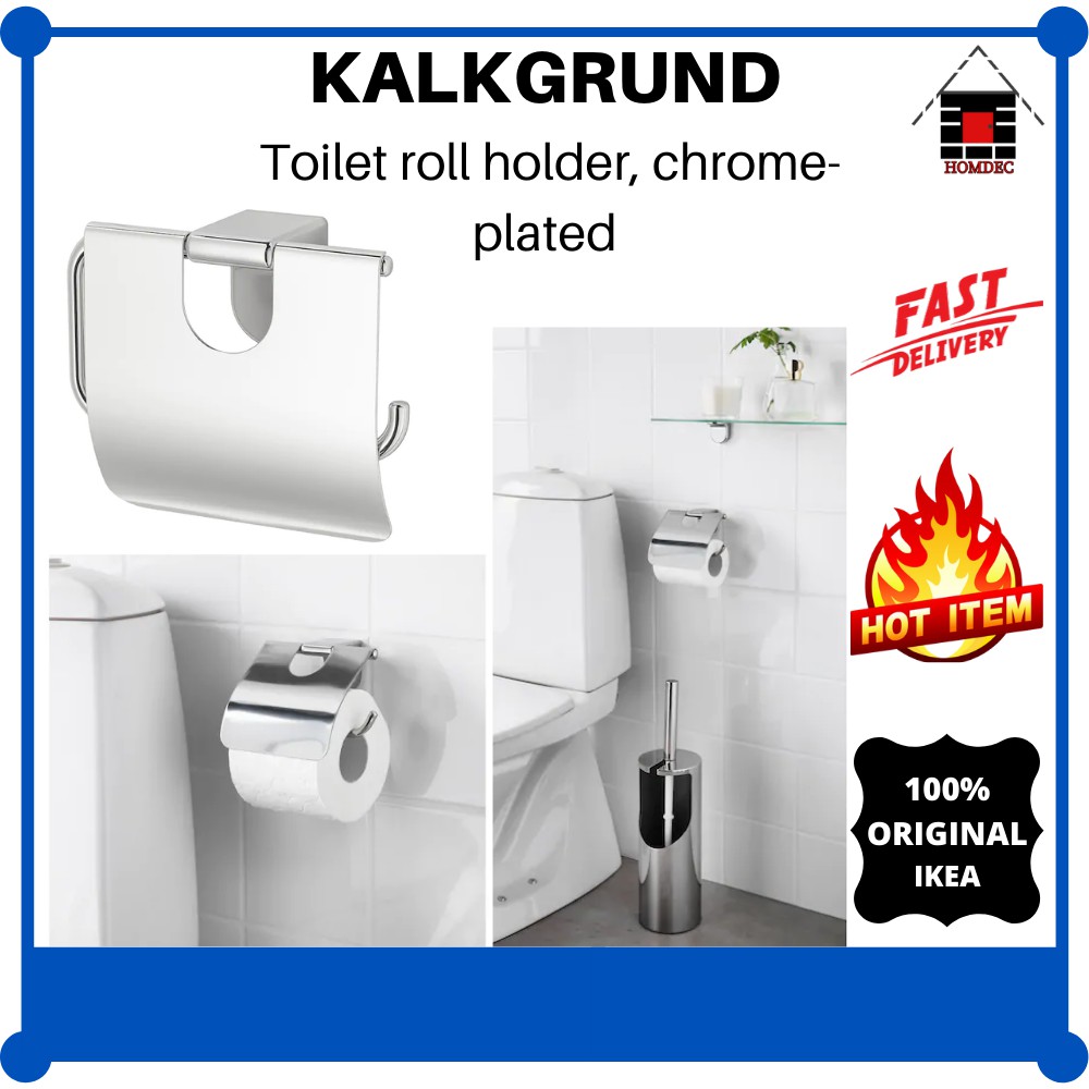 KALKGRUND Toilet roll holder, chrome plated - IKEA