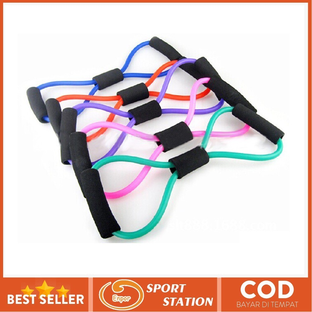 Enpor 8 Types Resistance Band Toning Tube Thera Band Tube Yoga Training ...