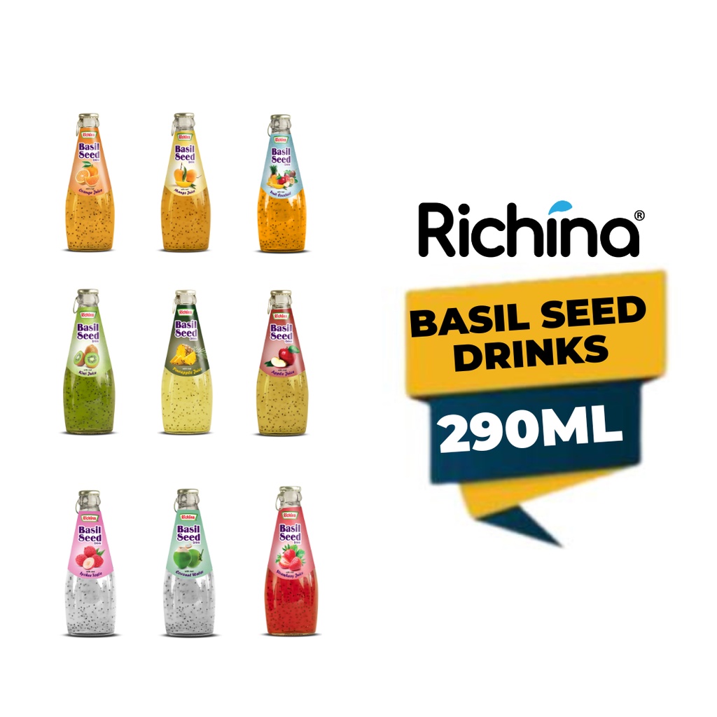 RICHINA BASIL SEED DRINKS 290 ML Shopee Malaysia