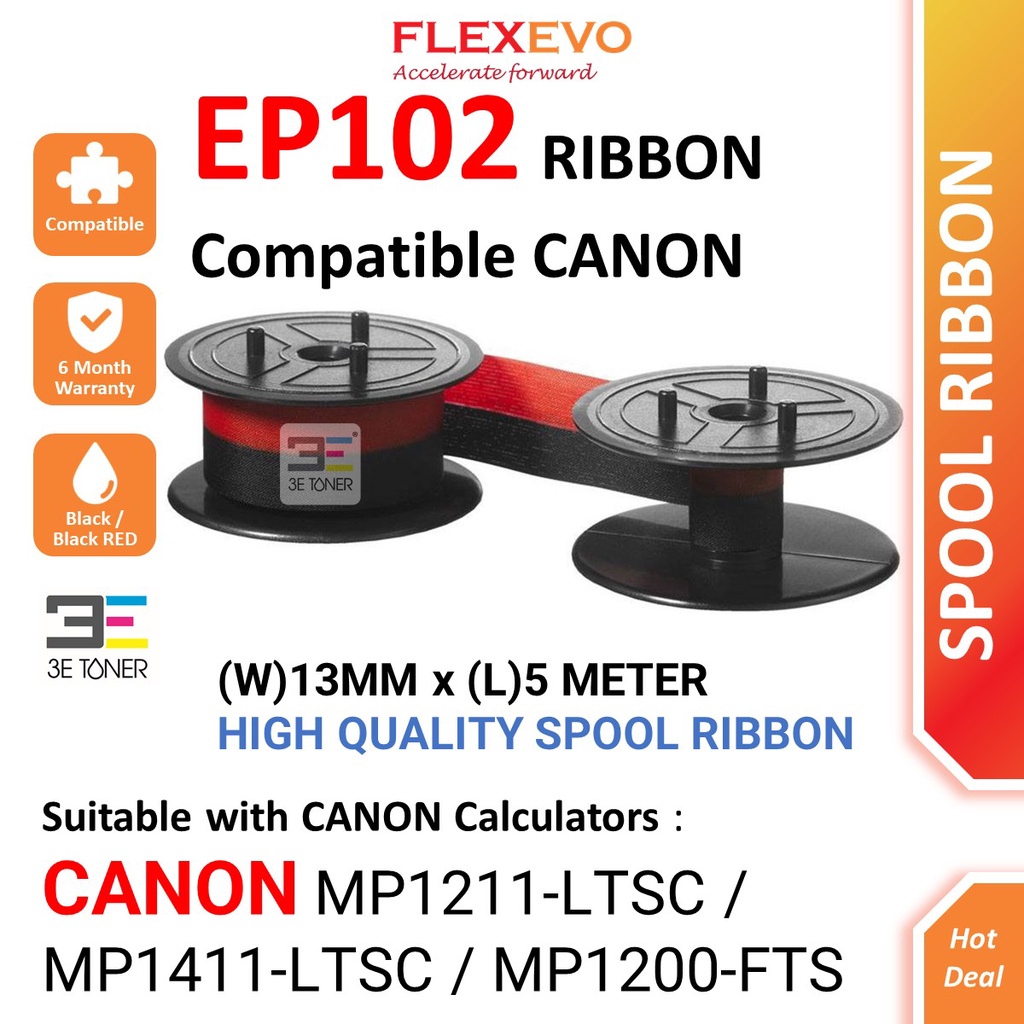 Compatible Ink Ribbon EP 102 EP102 Spool Ribbon for Calculator Mp1211 ...